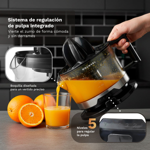 Spremiagrumi Grunkel 40W 5 velocità con spremiagrumi reversibile per la preparazione di succo d'arancia fresco - Product Image 6