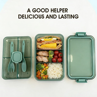 Boîte à lunch personnalisée Maisons Wholeware sans BPA avec couvercle en plastique, conservation de la fraîcheur et design écologique pour enfants