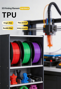 เส้นพลาสติก TPU 1.75 มม. สำหรับเครื่องพิมพ์ 3 มิติ แบบยืดหยุ่น หลายสี จากโรงงานโดยตรง สำหรับ Bambu Lab และ Creality - Product Image 6