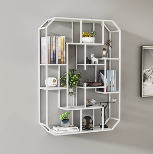 Étagère murale, bibliothèque murale, armoire de <span class=keywords><strong>rangement</strong></span> murale, porte-vin créatif mural pour salon - Product Image 3