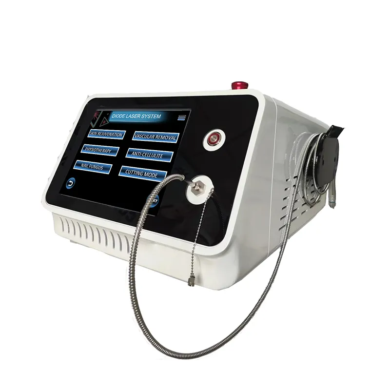 Varicose veins treatment 980 1470nm EVLT EVLA Diode laser onicomicosis blood vessel vascular removal surgical device for clinic