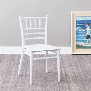 Fábrica apilable Durable resina transparente niños Chiavari Tiffany Silla de fiesta acrílico niños silla para la venta - Product Image 3