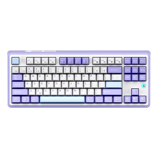 Ajazz AK870 RGB Gateron Wired Wireless 2.4G BT Hot Swap New Gaming Mechanical Magnetic Switch Projection LED TFT Screen USB-C