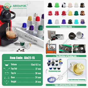 อะแดปเตอร์แคปซูลกาแฟแบบม้วนอิตาเลียนถ้วยกึ่งสีแดงสำหรับเท - Product Image 5