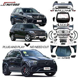 Kit carrosserie PP style GLE63 W167 pour <span class=keywords><strong>Mercedes</strong></span> <span class=keywords><strong>Benz</strong></span> <span class=keywords><strong>ML</strong></span> W166 2013-2018, prix usine, ajustement OEM, mise à niveau facelift, assemblage automobile - Product Image 1