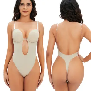 Find Cheap, Fashionable and Slimming strapless shapewear bodysuit 