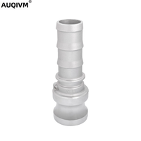 AUQIVM E-Type Connecteur rapide en acier inoxydable 304 Connecteur de tube de cuir chevelu mâle basse pression avec extrémité mâle à ajustement rapide du tuyau