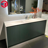Évier simple et double en Corian blanc, évier de salle de bain en acrylique pur, lavabo en surface solide, vasque de salle de bain