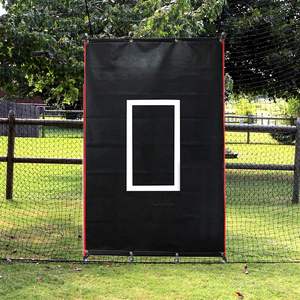 Сверхпрочное оборудование для тренировок по бейсболу, виниловая Опора с защитной зоной, сетчатая сетка - Product Image 1