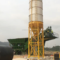 Nouvelle ligne de production de centrale à béton contrôlée par PLC Mobile 35m3/h de haute qualité avec moteur et roulement