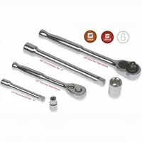 Ensemble d'outils à douilles de 19 pièces 1/2 pouce, clés à douilles mécaniques Cr-V, kit d'outils combinés