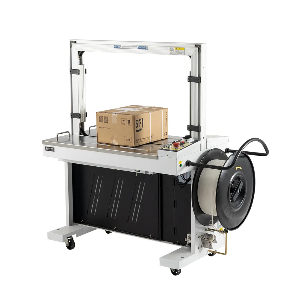 OUXIN OX KZJ301 Machine automatique de scellage et d'emballage de carton de cerclage de bande de PP machine automatique de cerclage de ceinture de boîte de carton pp