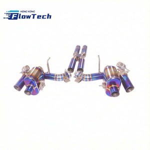 ระบบท่อไอเสียแคทแบคแบบวาล์วไทเทเนียม พร้อมท่อ X-Pipe และการเคลือบสีฟ้าไหม้ สำหรับรถเฟอร์รารี่ 812 6.5L V12 ปี 2017-2024 - Product Image 5