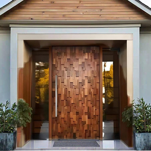 ZS Custom Modern Design Luxus Villa Haus Home Double Security Pivot Hurricane Impact Zertifizierte Eingangstüren - Product Image 6