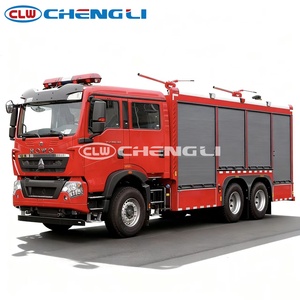 รถดับเพลิงซิโนทรัค HOWO 6x4 4 ตัน แบบบรรทุกผงเคมีแห้ง สำหรับการดับเพลิงในเมือง - Product Image 2