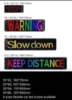 Nouvelle panneau d'affichage LED transparent programmable et flexible, écran LED intelligent personnalisable pour tableau de bord de voiture