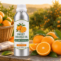 Huile d'orange douce pressée à froid naturelle en vrac, huile de Citrus Sinensis pour arôme, parfum et matière première pour nettoyants ménagers