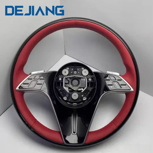 Volante de Cuero y Madera para Mercedes-Benz <span class=keywords><strong>Maybach</strong></span> Clase A, B, G, G500, G63, G350, G55, <span class=keywords><strong>G65</strong></span>, G350, Estilo Peachl, para Autos de Lujo - Product Image 1