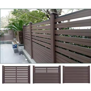 Paneles de valla compuestos WPC personalizables para enrejado y puertas de cercado de calidad para jardín de apartamentos al aire libre - Product Image 2
