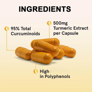 כורכום כמוסות כורכום כורכום כורכום 500 מ "ג 120 קפסולות צמחוניות עבור המוח המאיץ תמיכה משותף - Product Image 5