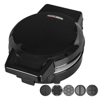 Mini machine à friandises compacte 3 en 1 pour beignets gaufres et gâteaux gaufres pour fêtes gaufres et gâteaux gaufres faciles à nettoyer