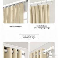Cortinas Opacas de Chenilla Jacquard de Lujo, con Alto Nivel de Oscurecimiento, Estilo Retro de Lujo Ligero para Ventanas de Sala de Estar y Dormitorio