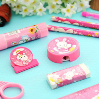 Ensemble de papeterie fabriqué Kawaii mignon Ningbo de huit pièces comprenant des stylos crayons pour une utilisation scolaire pour un cadeau d'anniversaire
