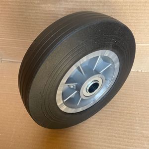 Solid Rubber Caster Wheels 8 Inch Ball Bearing Firm Tread <b>For</b> Handcarts And <b>Tool</b> <b>Carts</b> - Product Image 2