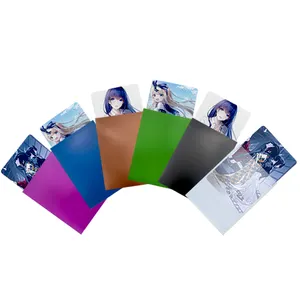 100pcs Premium Thickness Hologram Matte Business Penny Gift Hologram Card Holder Sleeve For MTG Poke Mon Yugioh
