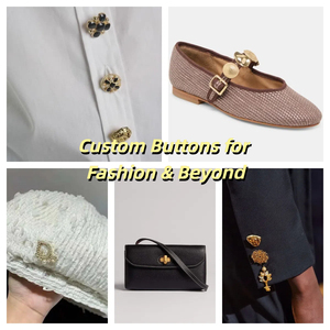 Botones cuadrados de moda al por mayor botones ecológicos superficie irregular con forma de metal dorado brillante para <span class=keywords><strong>ropa</strong></span> - Product Image 4