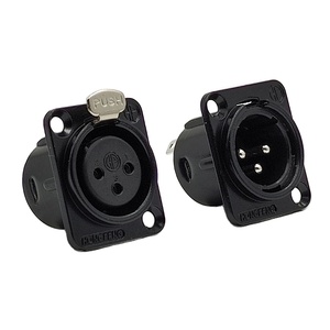<span class=keywords><strong>Mini</strong></span> prise XLR 3 broches mâle/femelle noire à <span class=keywords><strong>souder</strong></span>, prise XLR femelle 3 broches à monter sur panneau, prise XLR mâle, connecteur audio 3 voies - Product Image 6