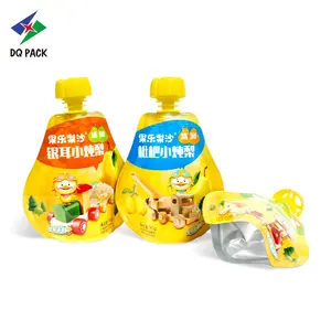 DQ PACK vendita calda personalizzato 90g plastica imballaggio liquido beccuccio sacchetto succo di frutta bevanda sacchetto di imballaggio alimentare