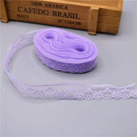 Dentelle florale en maille colorée de 2 cm, non élastique, accessoires pour chaussures, chapeaux, sacs, foulards, bijoux, bouquets DIY – Vente chaude