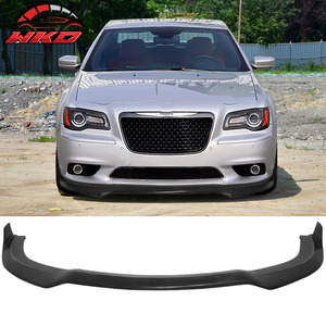 Compatible con Chrysler 300 SRT8 2012-2014, Labio de Parachoques Delantero Estilo IKON, Negro Sin Pintar - Product Image 1