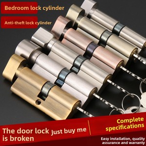 Small 70 Aluminum Alloy Indoor <strong>Bedroom</strong> Wooden <strong>Door</strong> Lock Cylinder Vintage Lever-Style Hardware Gold/Silver/Black Finish 2 Keys - Product Image 1