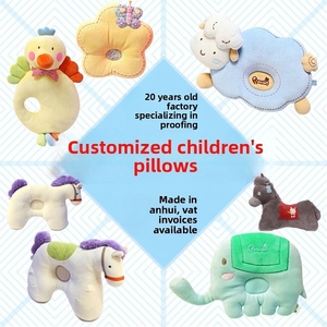 <span class=keywords><strong>Almohada</strong></span> de algodón puro personalizada con forma de caballo, oveja y gallina para bebés; Cojín antiflacidez estilo muñeca de China - Product Image 1