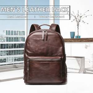 Sac à dos pour ordinateur portable en similicuir vegan de qualité supérieure, texture lézard, fabriqué sur mesure par une usine OEM, sac à dos professionnel pour hommes avec pochette pour ordinateur portable de 17 pouces - Product Image 2