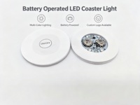 Autocollant LED multi-clignotant, lumière LED clignotante et stable, lumière LED pour bouteille, sous-verres LED, base LED pour tasses, bouteilles, fête, bar, club