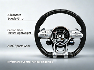 <span class=keywords><strong>Volant</strong></span> multifonction en fibre de carbone <span class=keywords><strong>AMG</strong></span> pour Mercedes-Benz GLS X167 <span class=keywords><strong>2022</strong></span> A0050051399 - Product Image 2