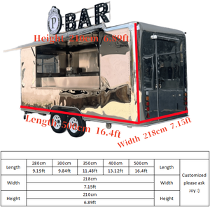 Stalle de hamburgers multifonctionnelle Camion de nourriture mobile Remorque de nourriture Rue de personnalisation chinoise - Product Image 6