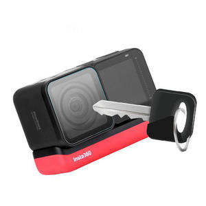 Protecteur d'écran en verre dur KAMPHO 9H pour caméra d'action <span class=keywords><strong>Insta360</strong></span> <span class=keywords><strong>One</strong></span> <span class=keywords><strong>R</strong></span> 4K Film de protection LCD Accessoires pour caméra de sport - Product Image 2