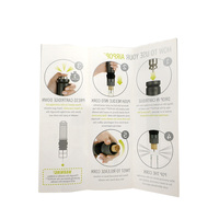 Flyers publicitaires personnalisés, brochures pliables pour entreprises, impression numérique recto-verso, papier d'art durable, logo personnalisé en relief