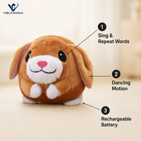 Jouet interactif pour animaux de compagnie chantant et dansant, peluche parlante qui répète les mots, pour chiens et chats, divertissement pour animaux de compagnie