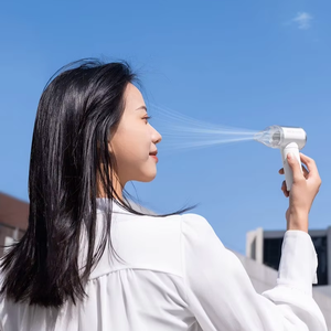 Ventilateur turbo à grande vitesse Mini canon à vent portable rechargeable par USB pour une utilisation en voiture en plastique durable YS - Product Image 1