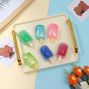 Juguete de verano para apretar en forma de paleta de hielo simulada para estudiantes, alivio del estrés para uso en el aula, colgante blando de goma TPR - Product Image 1