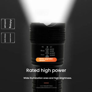 Linterna LED para Camping con Batería Recargable USB, Linterna Brillante de ABS Resistente al Agua para Aventuras al Aire Libre e Iluminación de Emergencia - Product Image 4