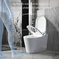 ORTONBATHS Toilette intelligente allongée avec télécommande, chasse d'eau automatique, bidet, siège chauffant, buse autonettoyante, 1000 grammes MaP