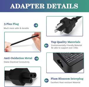 Cargador USB-C PD de 65 W, Adaptador de Corriente de Escritorio para Portátil Chromebook <span class=keywords><strong>MSI</strong></span> Prestige Summit Modern Claw, Cargador Rápido USB C de 65 W - Product Image 5