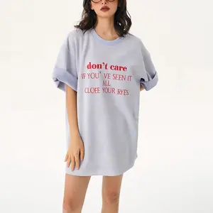 Custom Logo Women's T-shirt Dresses For Women T Shirt Dress Women Summer Tshirt Dress