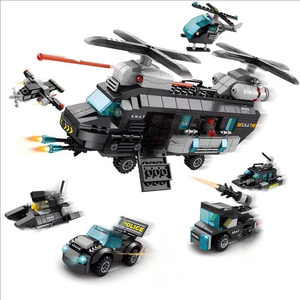 Nhỏ Hạt Lắp Ráp Xe Mô Hình Đồ Chơi Tương Thích Xây Dựng Khối Câu Đố Cho 5-7 Năm Tuổi Bé Trai Xây Dựng Phong Cách <span class=keywords><strong>Robot</strong></span> Đồ Chơi - Product Image 6